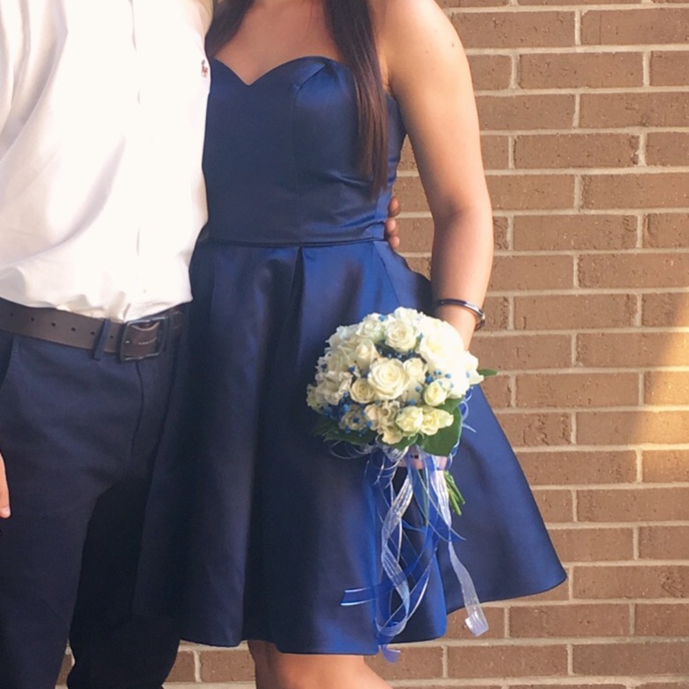 Sherri Hill Homecoming dress in Navy